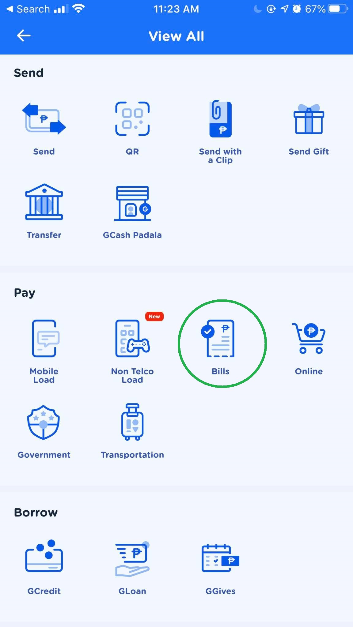 Open GCash App